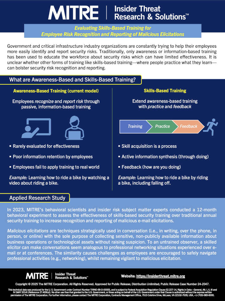Three-pager - Skills-Based Training