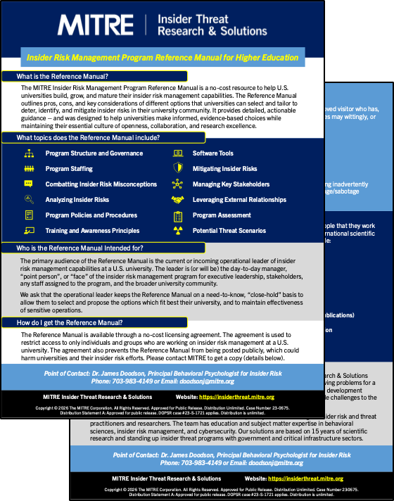 TwoPager_MITREInTResearchSolutions-HEDReferenceManual-23-0675_2026-08-12 Two-Pager